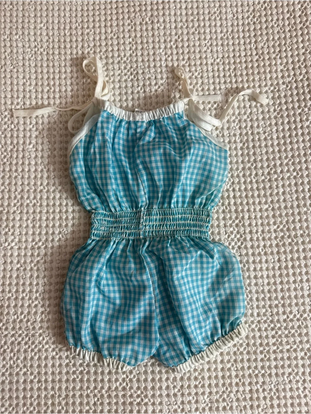 Vintage Lily-Kids Gingham Romper
